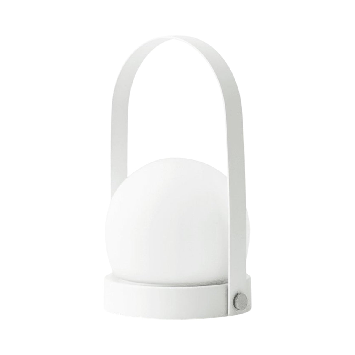 Carrie Outdoor LED Rechargeable Table Lamp in White/Without Leather.