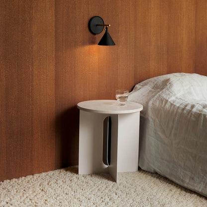 Cast Outdoor Wall Light in bedroom.