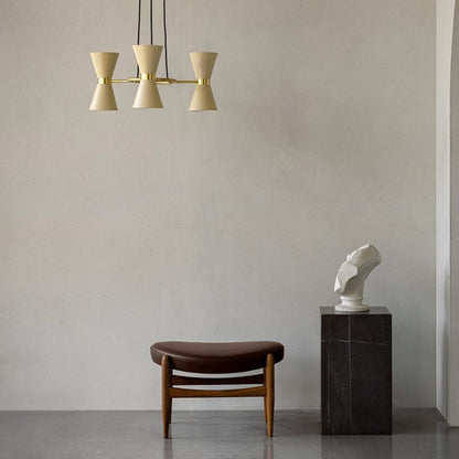 Collector Chandelier in living room.