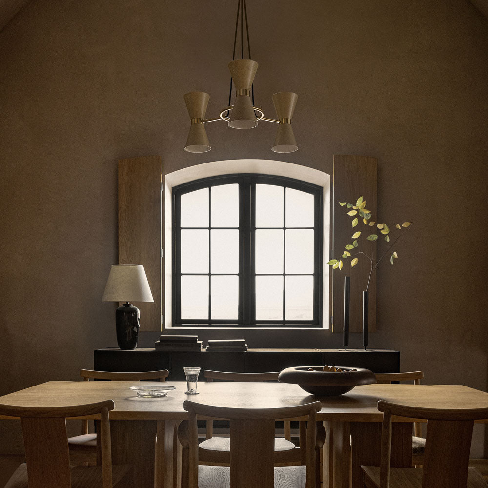 Collector Chandelier in dining room.