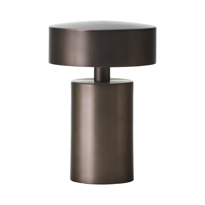 Column LED Rechargeable Table Lamp in Anodised Aluminum.