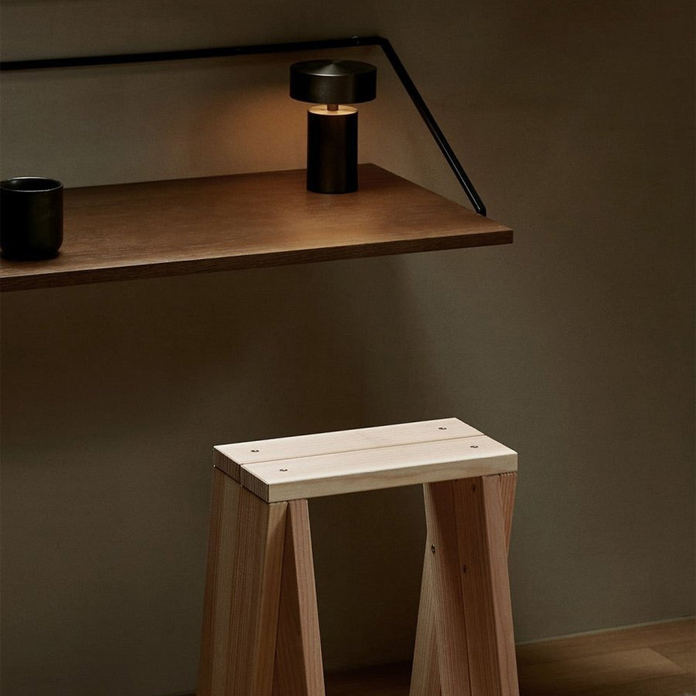 Column LED Rechargeable Table Lamp in living room.