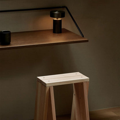 Column LED Rechargeable Table Lamp in living room.