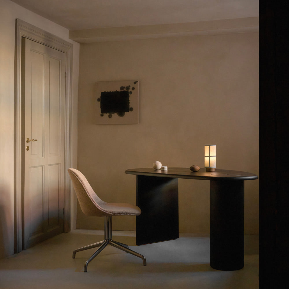 Hashira LED Rechargeable Table Lamp in living room.