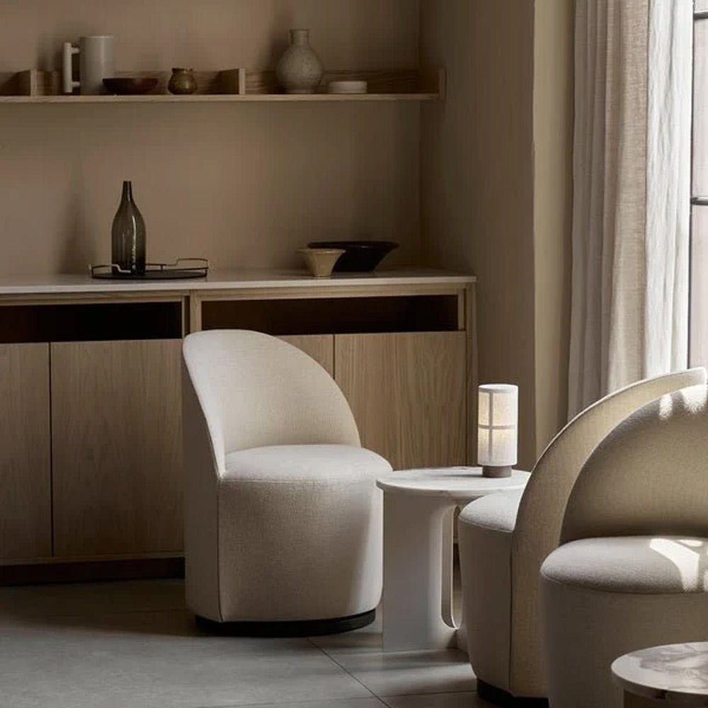Hashira LED Rechargeable Table Lamp in living room.