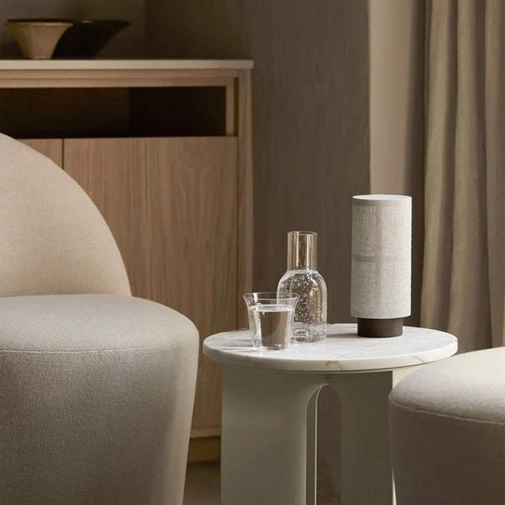 Hashira LED Rechargeable Table Lamp in living room.