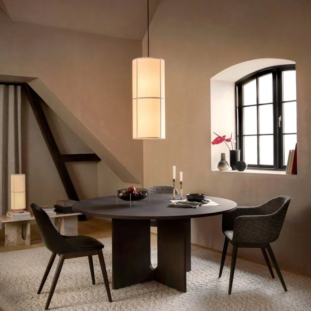 Hashira Single Pendant Light in dining room.