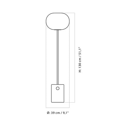 JWDA Floor Lamp - line drawing.