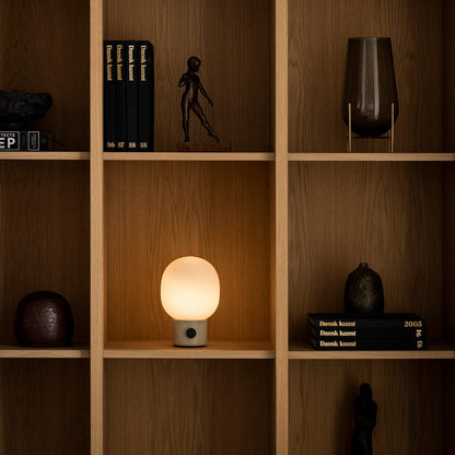 JWDA LED Rechargeable Table Lamp in living room.