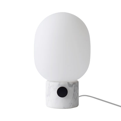 JWDA Table Lamp in White Carrara Marble.