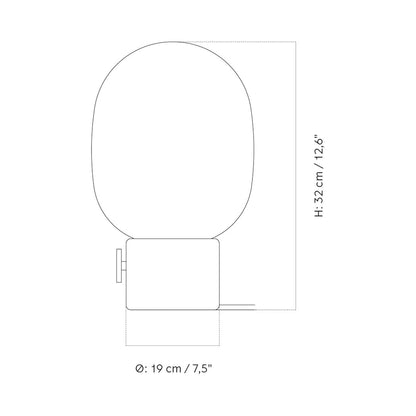 JWDA Table Lamp - line drawing.
