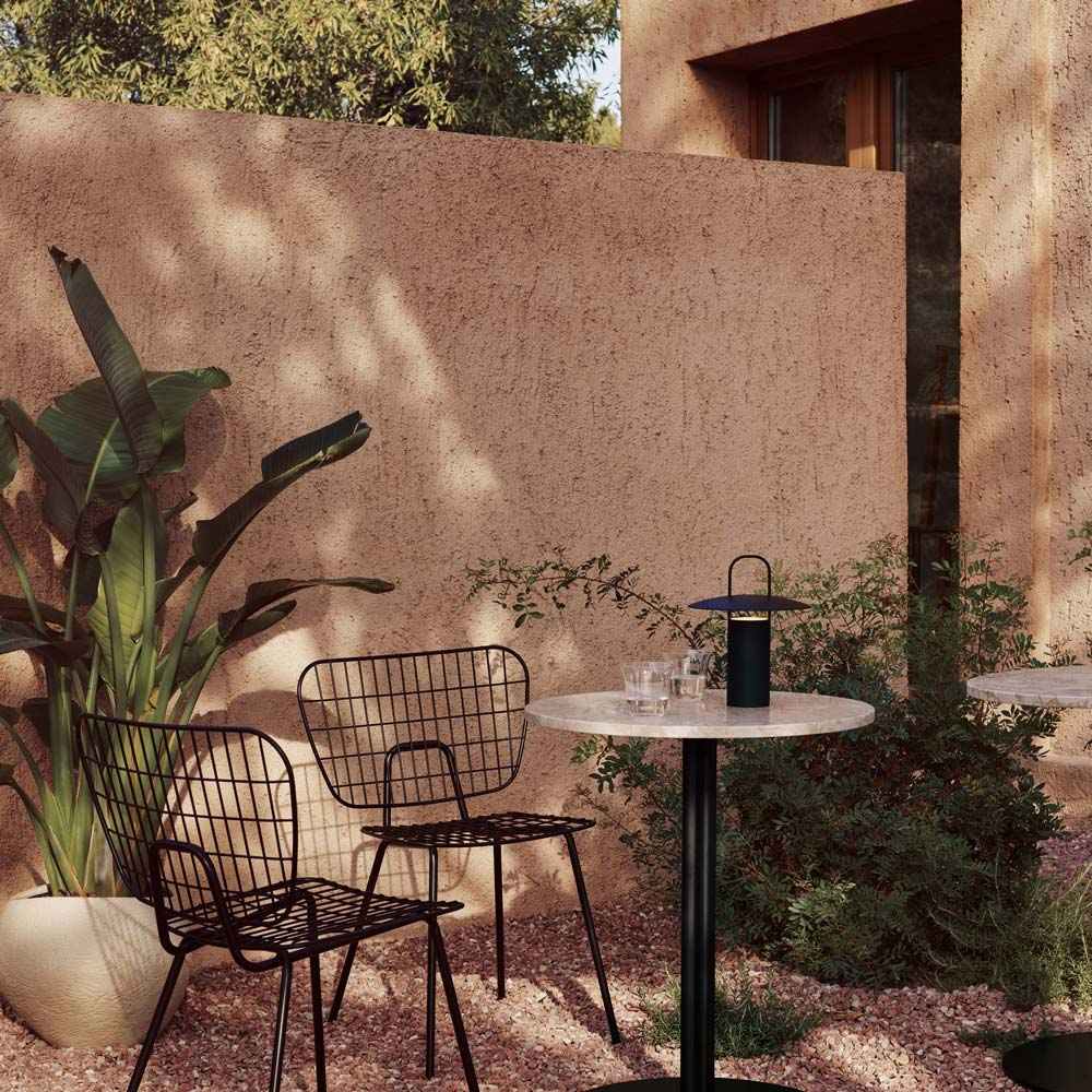 Ray LED Rechargeable Table Lamp in Outside Area.