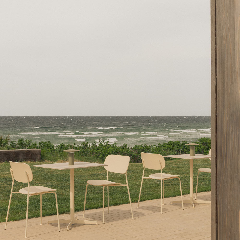 Ray LED Rechargeable Table Lamp in Outside Area.