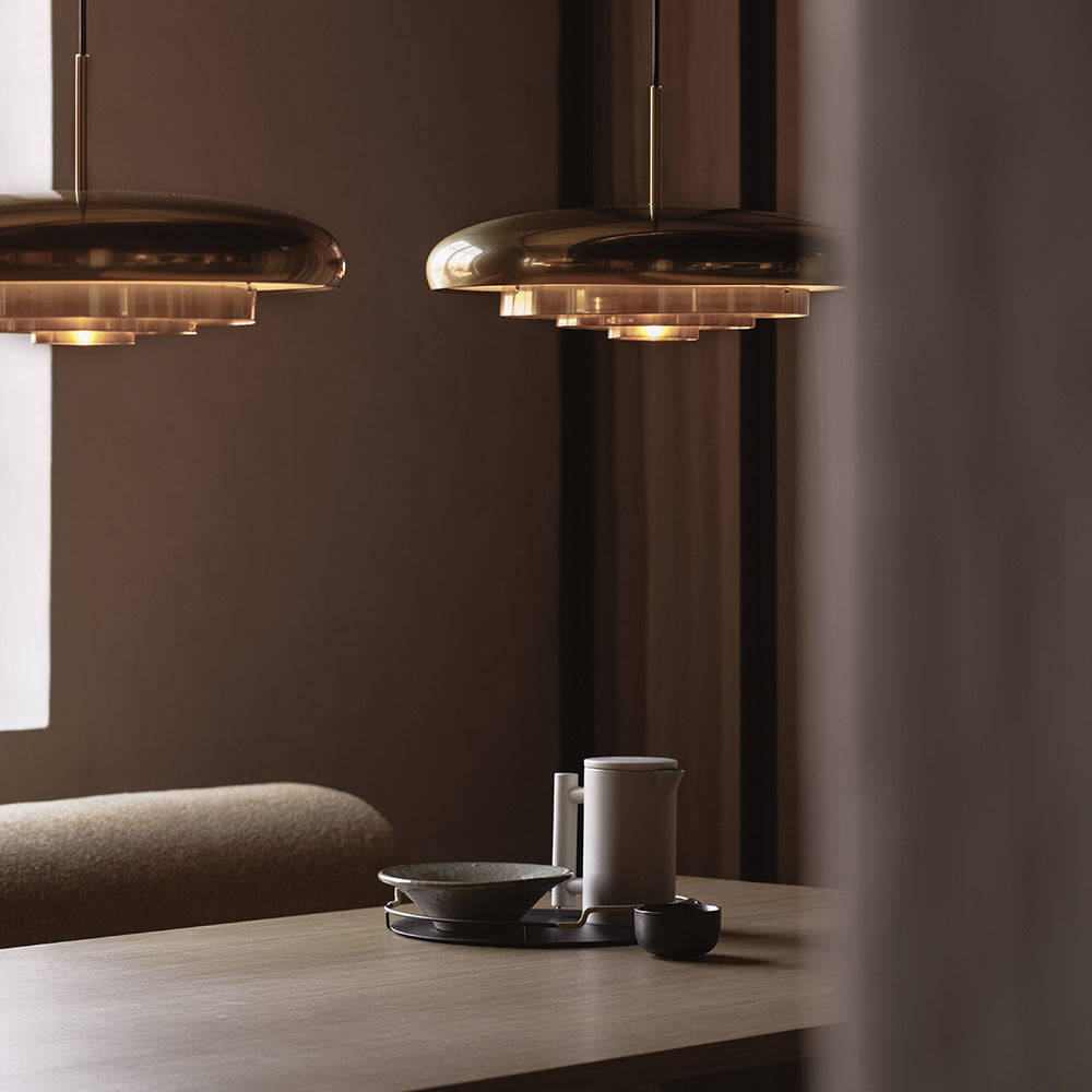 Resonant Pendant Light in dining room.