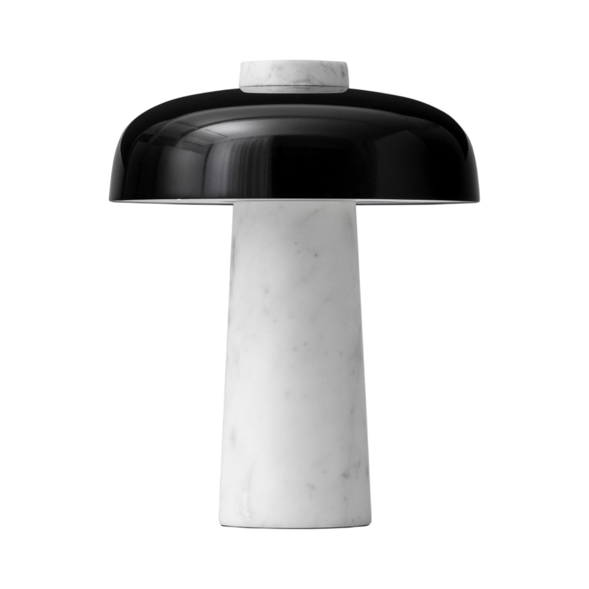 Reverse Table Lamp in Carrara Marble.