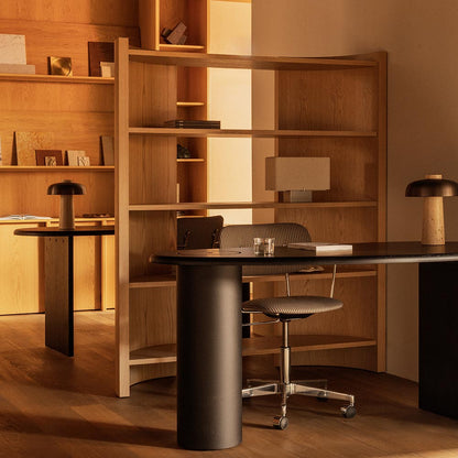 Reverse Table Lamp in office.
