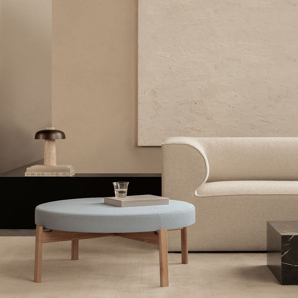 Reverse Table Lamp in living room.