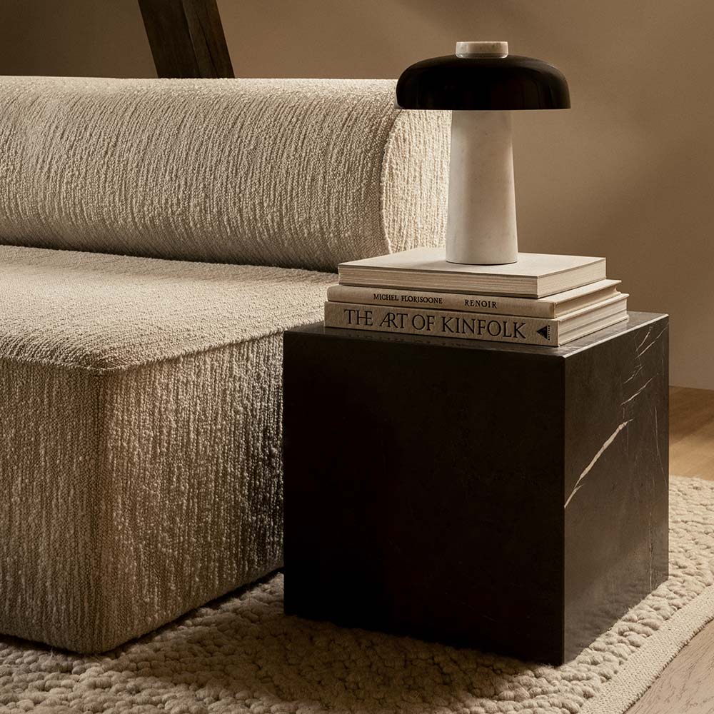 Reverse Table Lamp in living room.