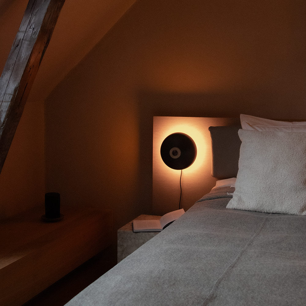 Reverse Wall Light in bedroom.