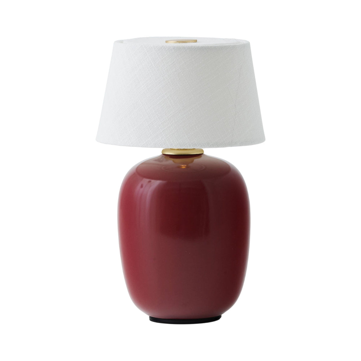 Torso LED Rechargeable Table Lamp in Ruby.