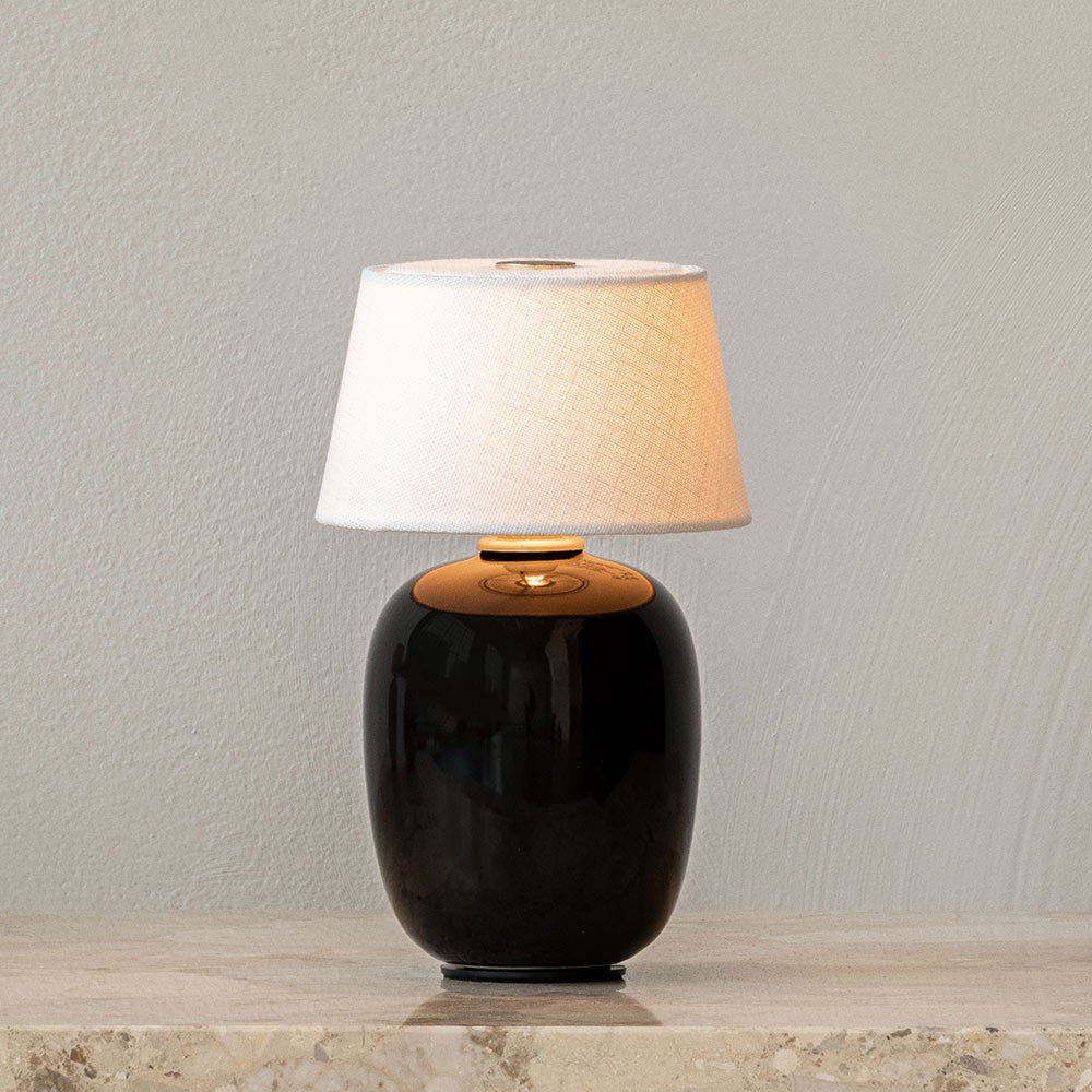 Torso LED Rechargeable Table Lamp in Detail.