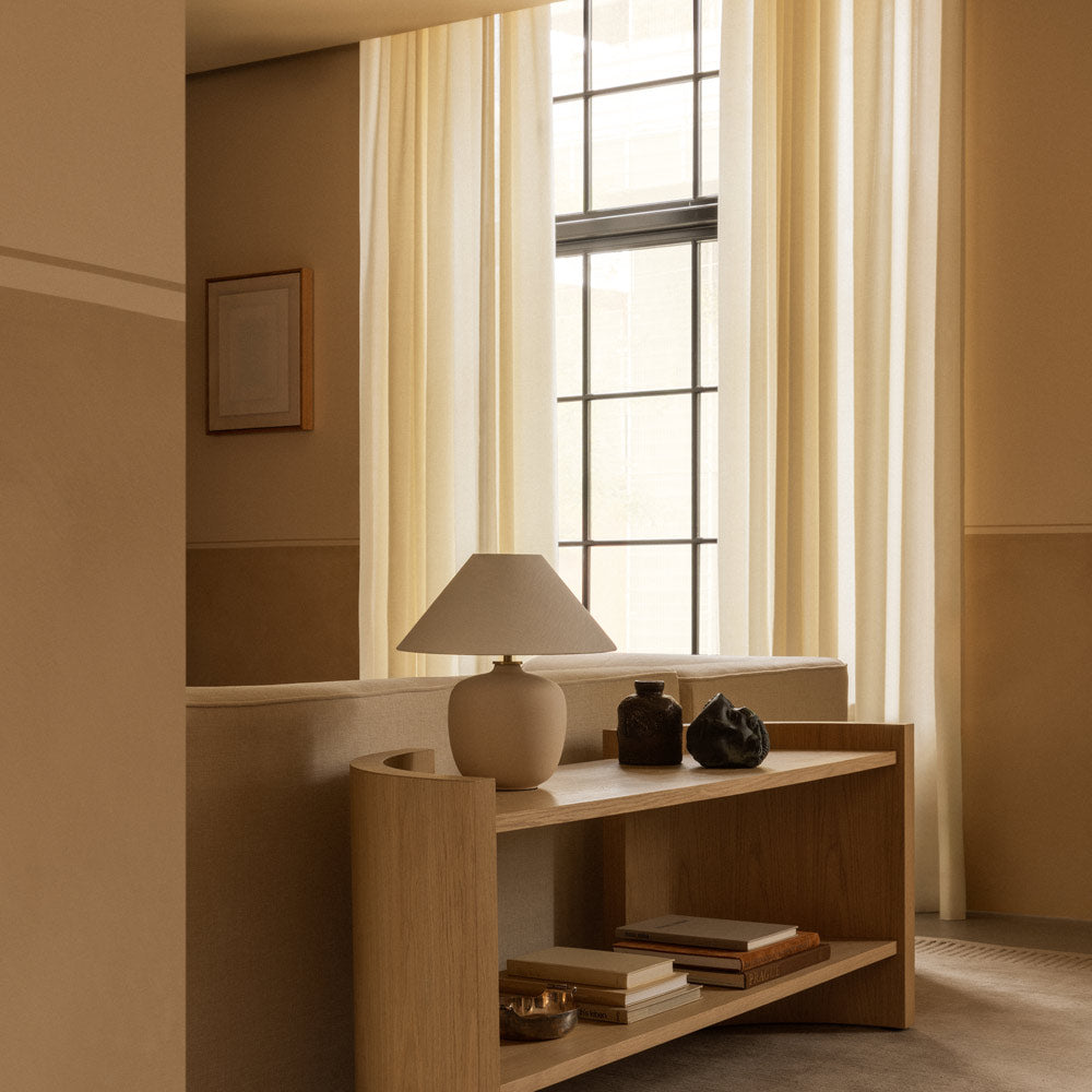 Torso Table Lamp in living room.