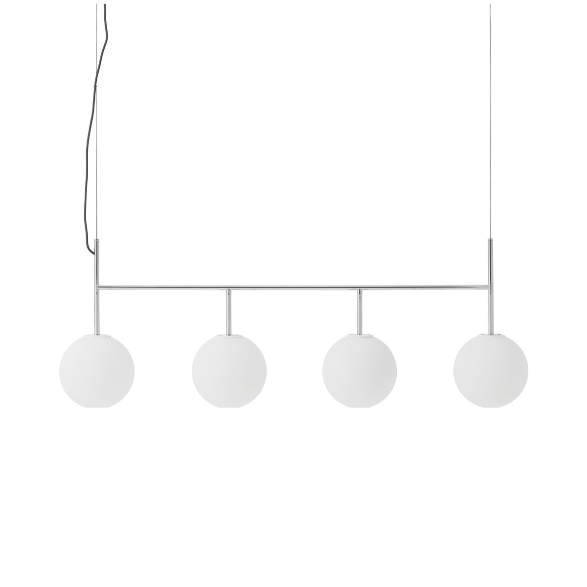 TR Linear Pendant Light in Polished Steel.