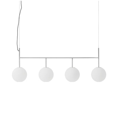 TR Linear Pendant Light in Polished Steel.