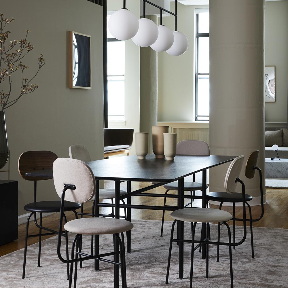 TR Linear Pendant Light in dining room.