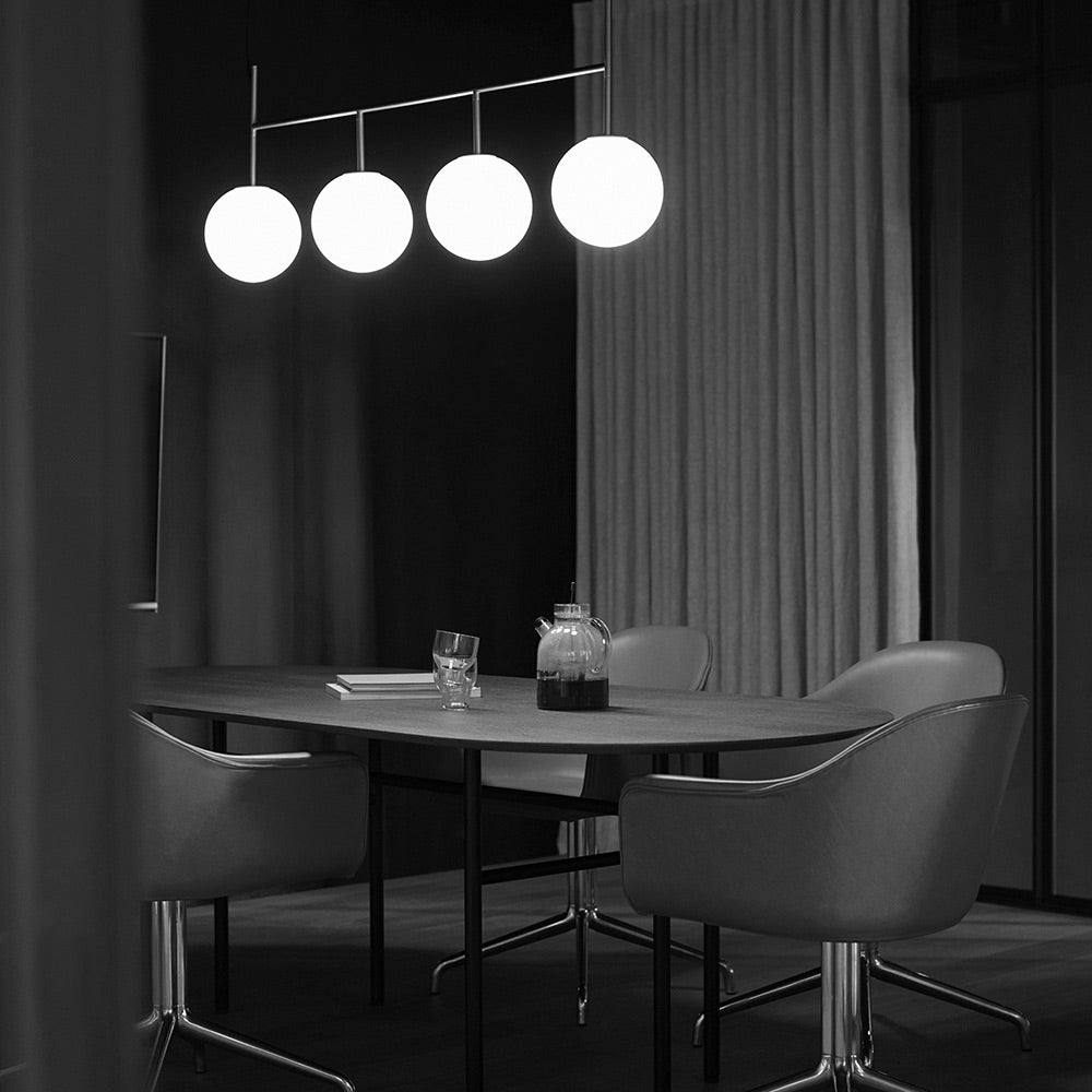TR Linear Pendant Light in dining room.