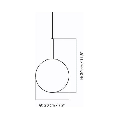 TR Pendant Light - line drawing.