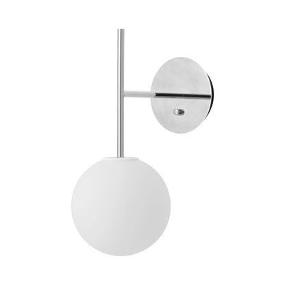 TR Wall Light in Polished Steel.