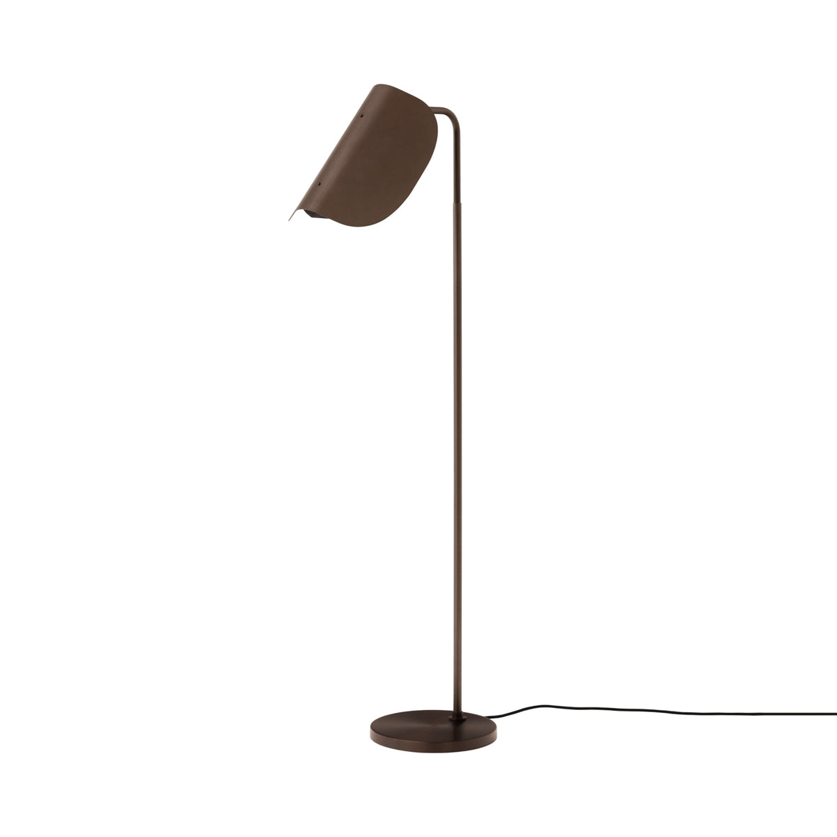 Wing Floor Lamp in Bronzed Aluminum.