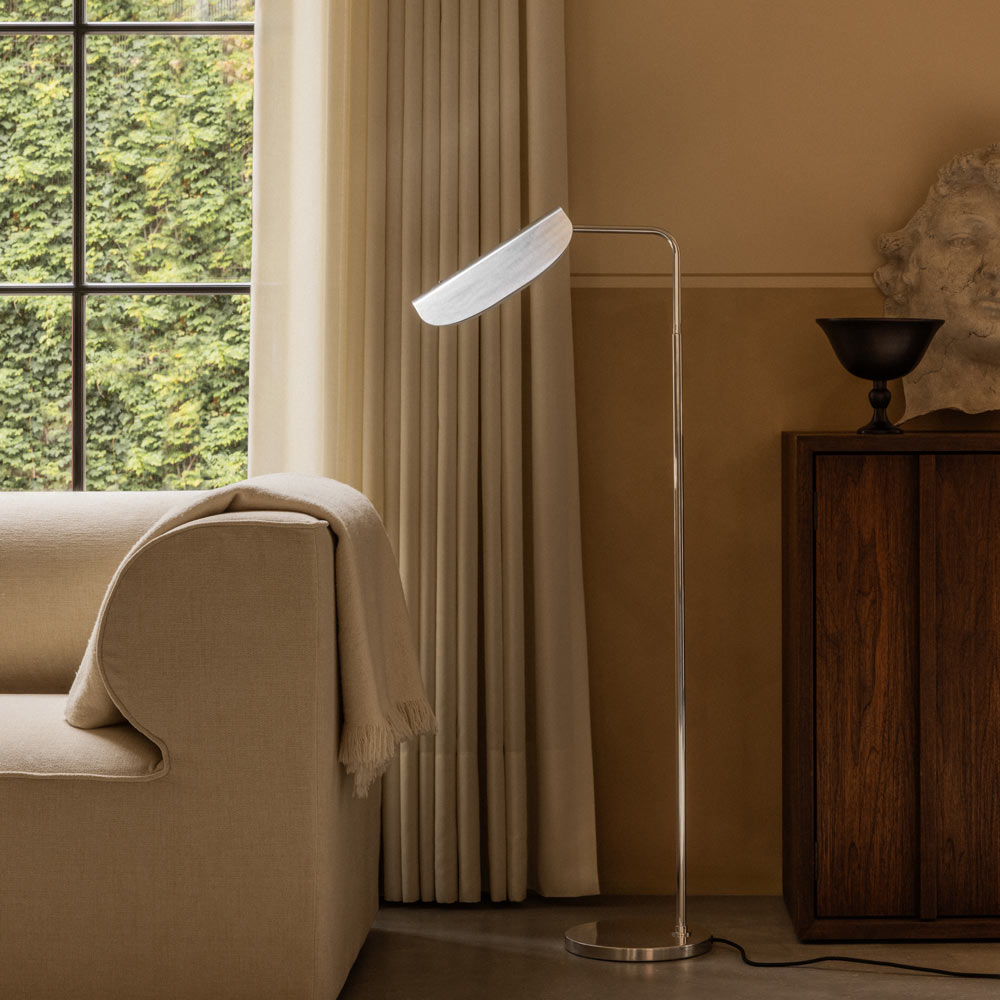 Wing Floor Lamp in living room.