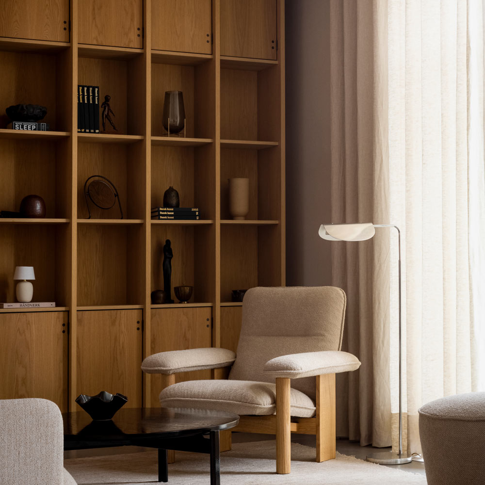 Wing Floor Lamp in living room.