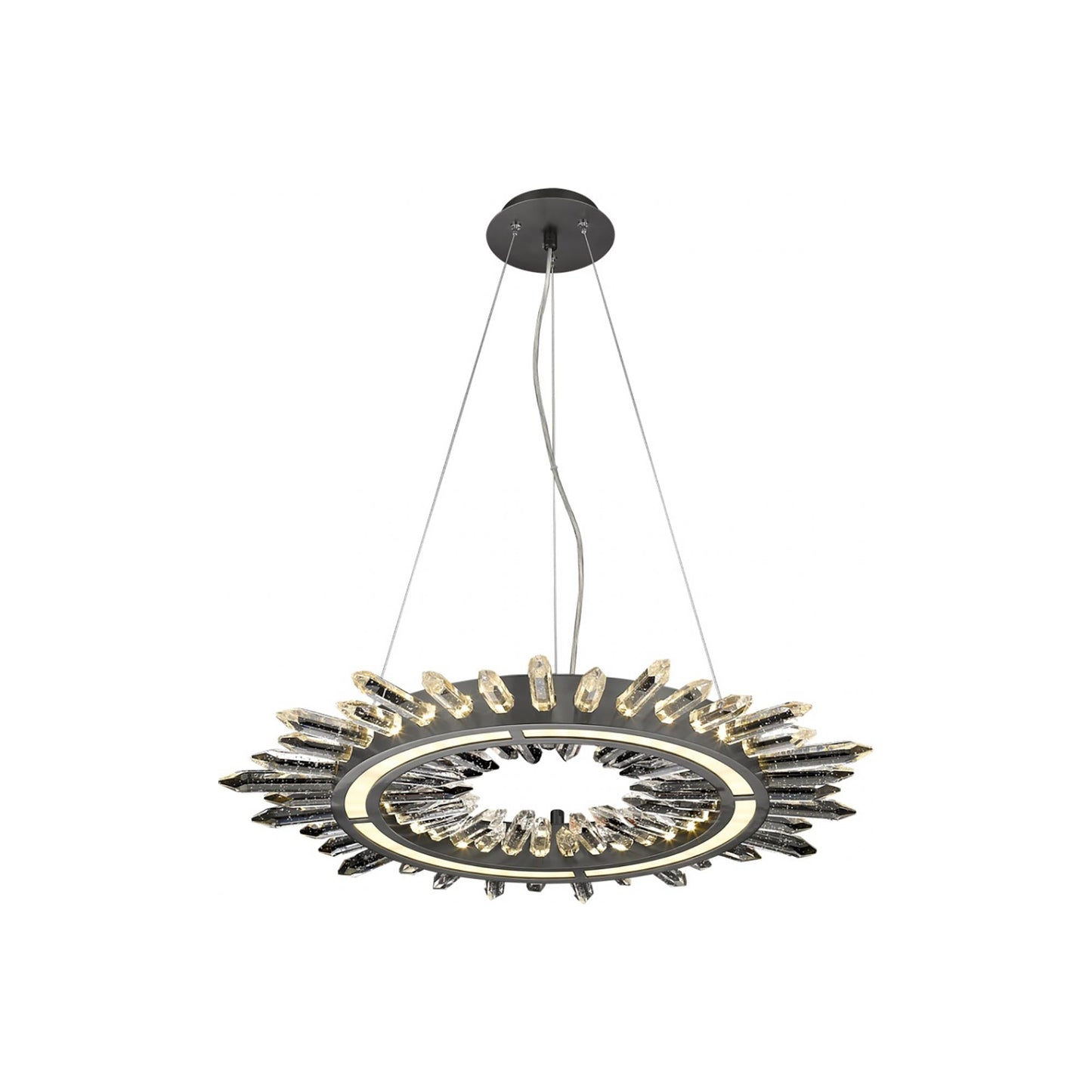 Aspen LED Pendant Light in Dark Bronze (27-Inch).
