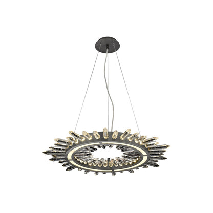 Aspen LED Pendant Light in Dark Bronze (27-Inch).