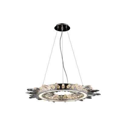 Aspen LED Pendant Light in Polished Nickel (27-Inch).