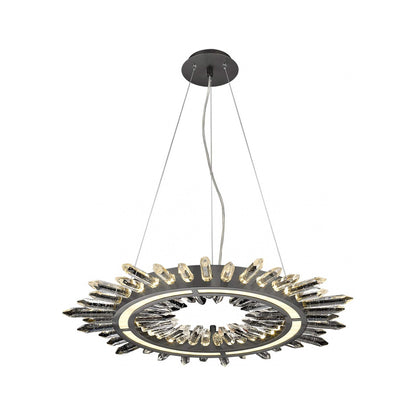 Aspen LED Pendant Light in Dark Bronze (34-Inch).