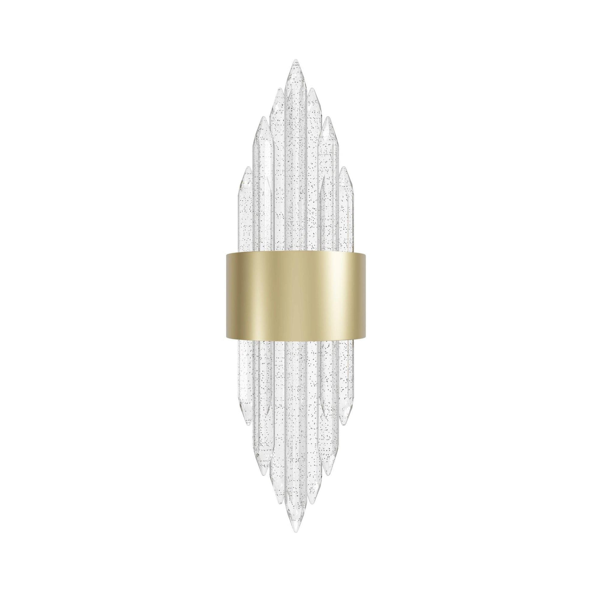 Aspen LED Wall Light in Brushed Brass.