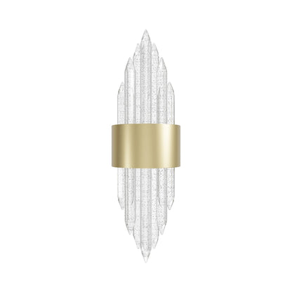 Aspen LED Wall Light in Brushed Brass.