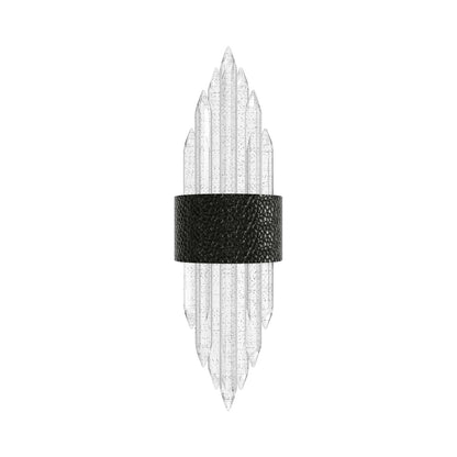 Aspen LED Wall Light in Hammered Dark Bronze.