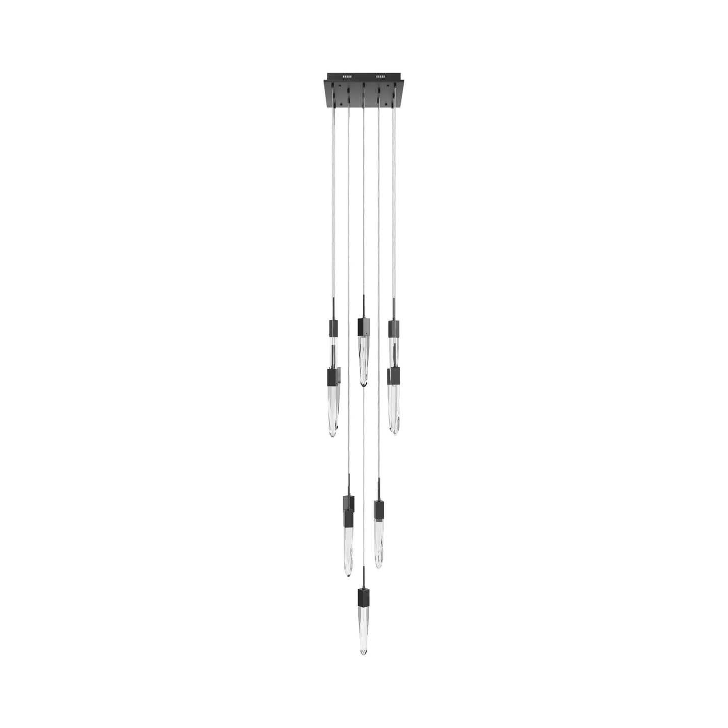 Aspen Multi Light Pendant Light in Dark Bronze (Clear Crystal/13-Light).