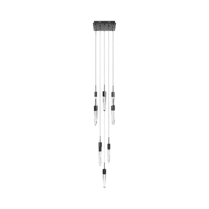 Aspen Multi Light Pendant Light in Dark Bronze (Clear Crystal/13-Light).