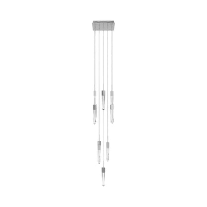 Aspen Multi Light Pendant Light in Polished Chrome (Clear Crystal/13-Light).