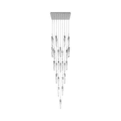 Aspen Multi Light Pendant Light in Polished Chrome (Bubbled Crystal/41-Light).