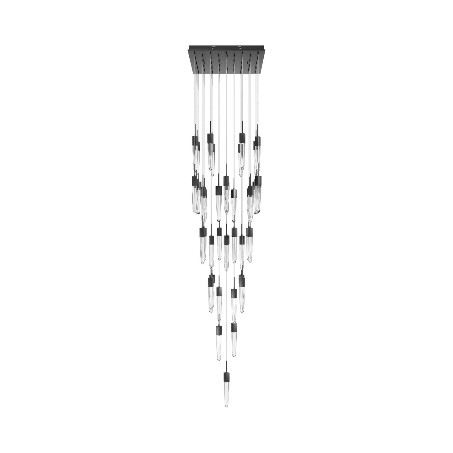 Aspen Multi Light Pendant Light in Dark Bronze (Clear Crystal/41-Light).