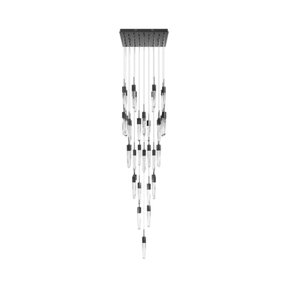 Aspen Multi Light Pendant Light in Dark Bronze (Clear Crystal/41-Light).