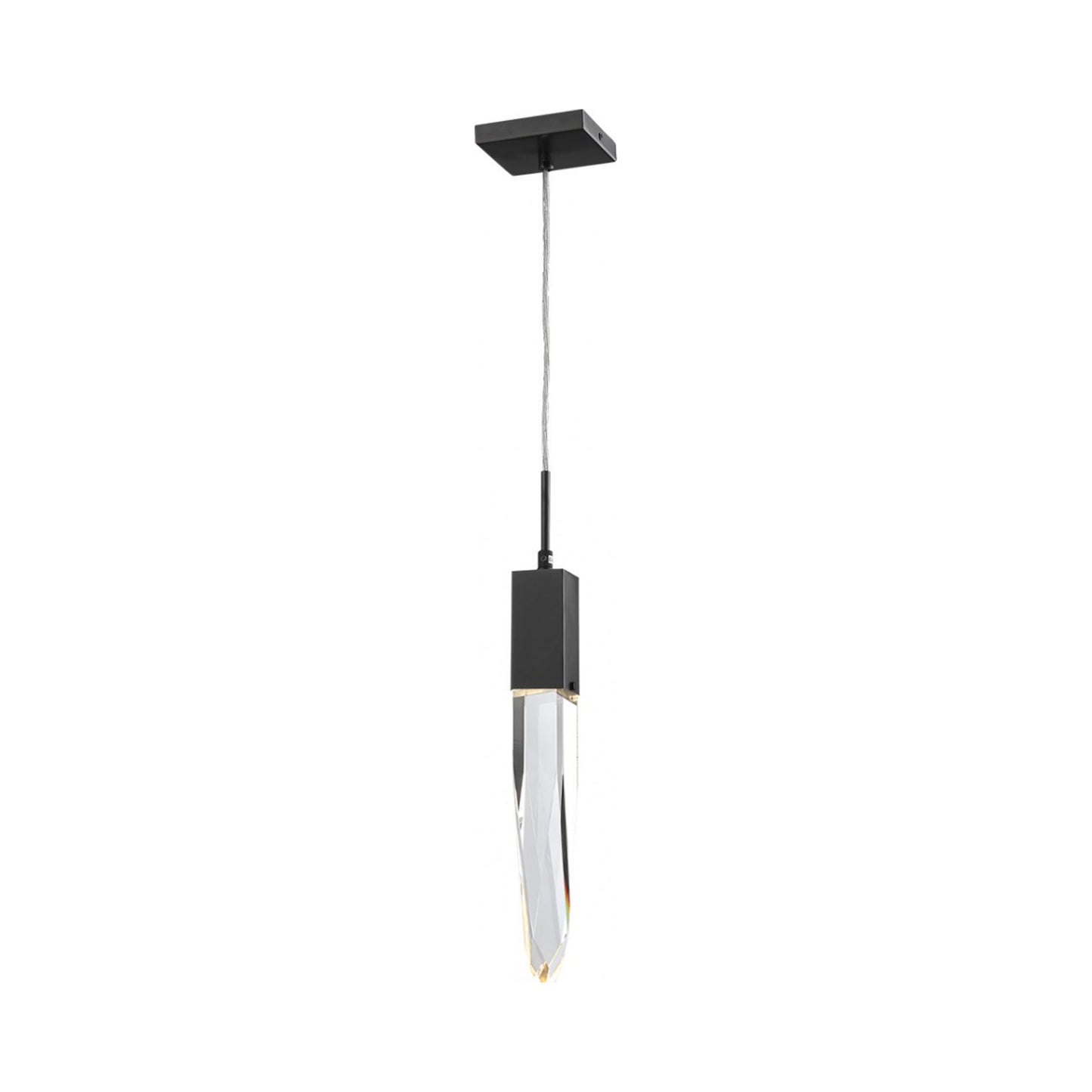 Aspen Pendant Light in Dark Bronze (Clear Crystal).