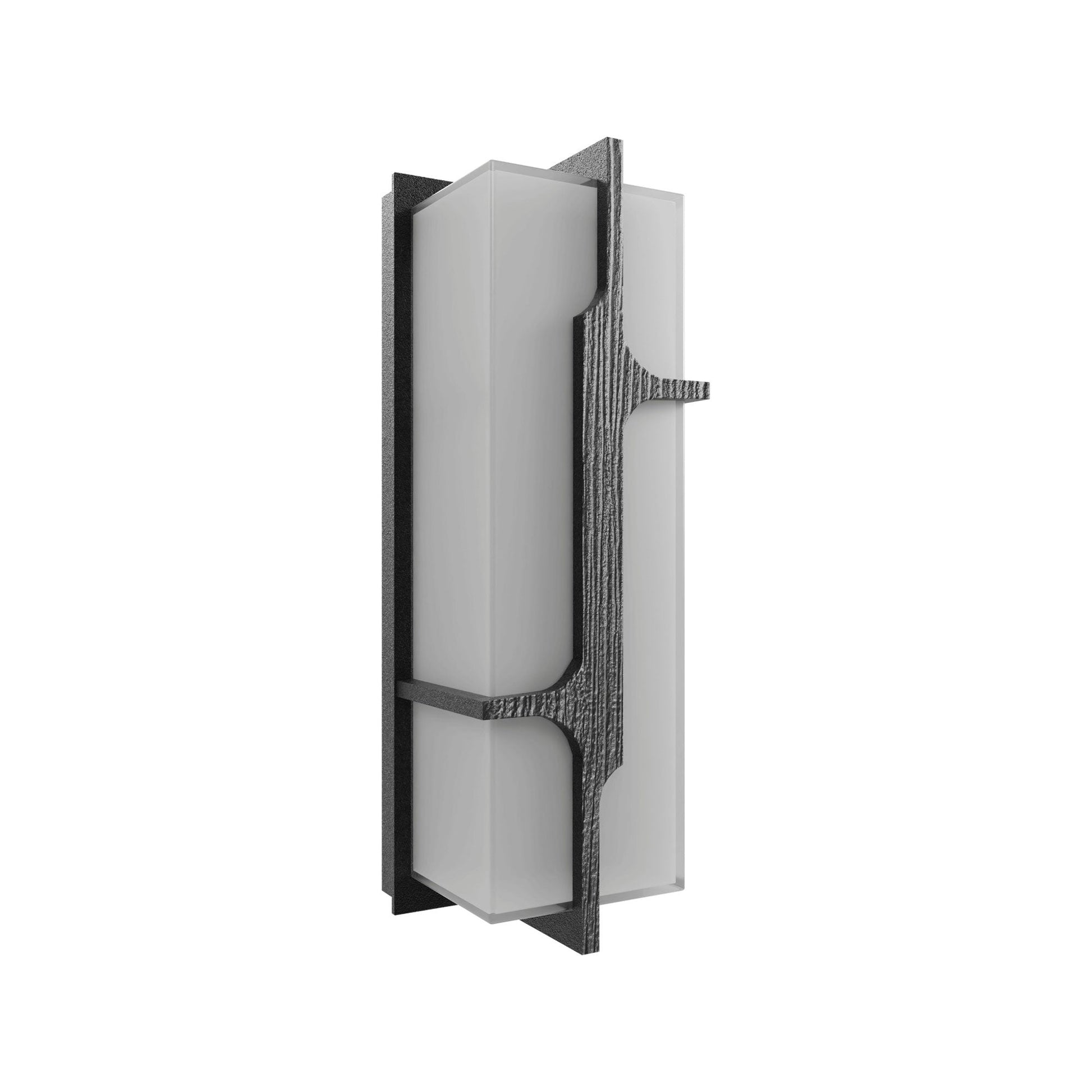 Avenue Curved Geometric Outdoor LED Wall Light (18-Inch).